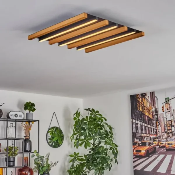 hofstein Plafonnier Favorina LED Écru, Noir, 1 lumière* Lampes Modernes