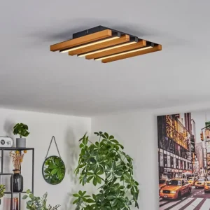 hofstein Plafonnier Favorina LED Écru, Noir, 1 lumière* Lampes Modernes