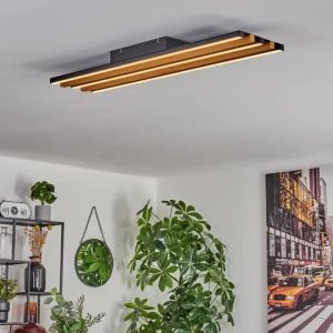 hofstein Plafonnier Favorina LED Écru, Noir, 1 lumière* Lampes Modernes