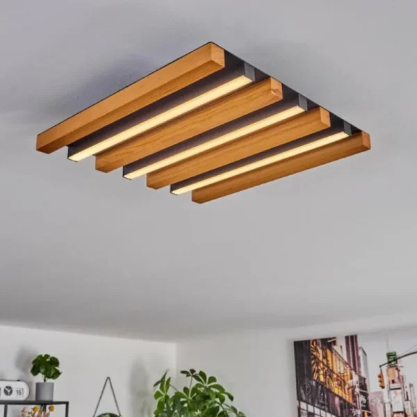 hofstein Plafonnier Favorina LED Écru, Noir, 1 lumière* Lampes Modernes