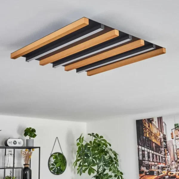 hofstein Plafonnier Favorina LED Écru, Noir, 1 lumière* Lampes Modernes