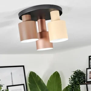 hofstein Plafonnier Fessade Beige, Brun, Bronze, 3 lumières* Lampes Modernes