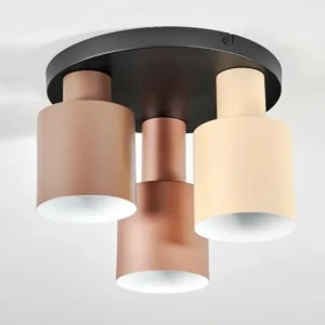hofstein Plafonnier Fessade Beige, Brun, Bronze, 3 lumières* Lampes Modernes