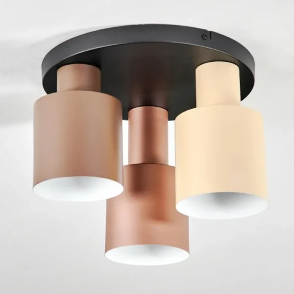 hofstein Plafonnier Fessade Beige, Brun, Bronze, 3 lumières* Lampes Modernes