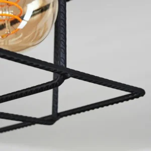 hofstein Plafonnier Fevaag Écru, Noir, 4 lumières* Lampes Modernes