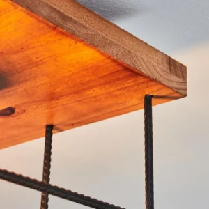 hofstein Plafonnier Fevaag Écru, Noir, 3 lumières* Lampes Modernes