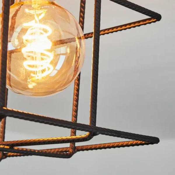 hofstein Plafonnier Fevaag Écru, Noir, 4 lumières* Lampes Modernes