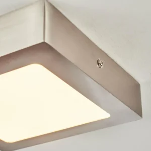 hofstein Plafonnier Finsrud LED Nickel mat, 1 lumière* Lampes Modernes