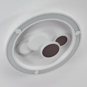 hofstein Plafonnier Fitili LED Blanc, 1 lumière, Télécommandes* Lampes En Verre