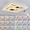 hofstein Plafonnier Fitili LED Noir, Blanc, 1 lumière, Télécommandes, Changeur de couleurs* Lampes Modernes
