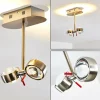 hofstein Plafonnier Florenz LED Nickel mat, 2 lumières* Lampes En Verre