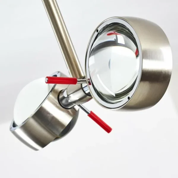 hofstein Plafonnier Florenz LED Nickel mat, 2 lumières* Lampes En Verre