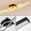 hofstein Plafonnier Flow LED Noir, 2 lumières* Lampes Modernes