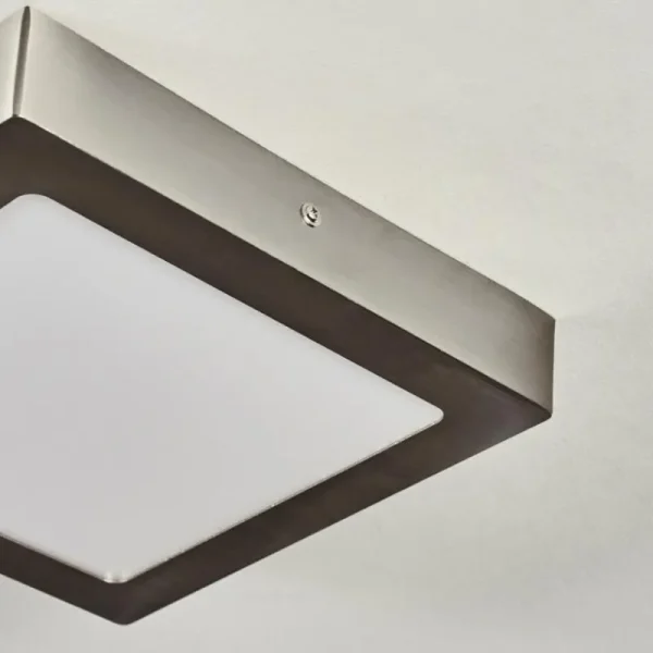 hofstein Plafonnier Fnsrud LED Nickel mat, 1 lumière* Lampes Modernes