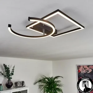 hofstein Plafonnier Frederick LED Noir, Blanc, 1 lumière* Lampes Modernes