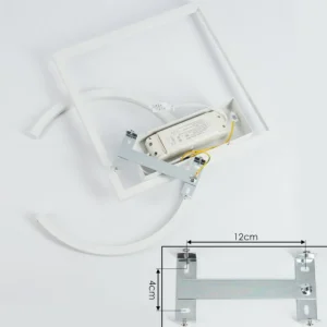 hofstein Plafonnier Frederick LED Chrome, Blanc, 1 lumière* Lampes Modernes