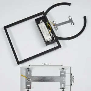 hofstein Plafonnier Frederick LED Noir, Blanc, 1 lumière* Lampes Modernes