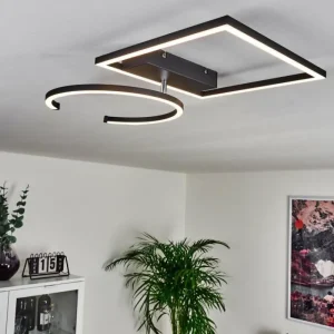 hofstein Plafonnier Frederick LED Noir, Blanc, 1 lumière* Lampes Modernes