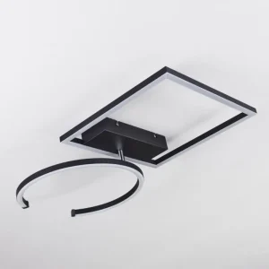 hofstein Plafonnier Frederick LED Noir, Blanc, 1 lumière* Lampes Modernes