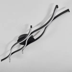 hofstein Plafonnier Fuliola LED Noir, 1 lumière* Lampes Modernes