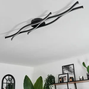 hofstein Plafonnier Fuliola LED Noir, 1 lumière* Lampes Modernes
