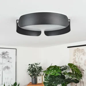 hofstein Plafonnier Fuscado LED Noir, 1 lumière* Lampes Modernes