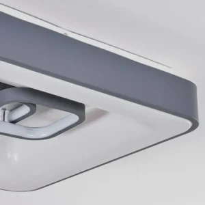hofstein Plafonnier Gabbiana LED Gris, Blanc, 1 lumière, Télécommandes* Lampes Modernes