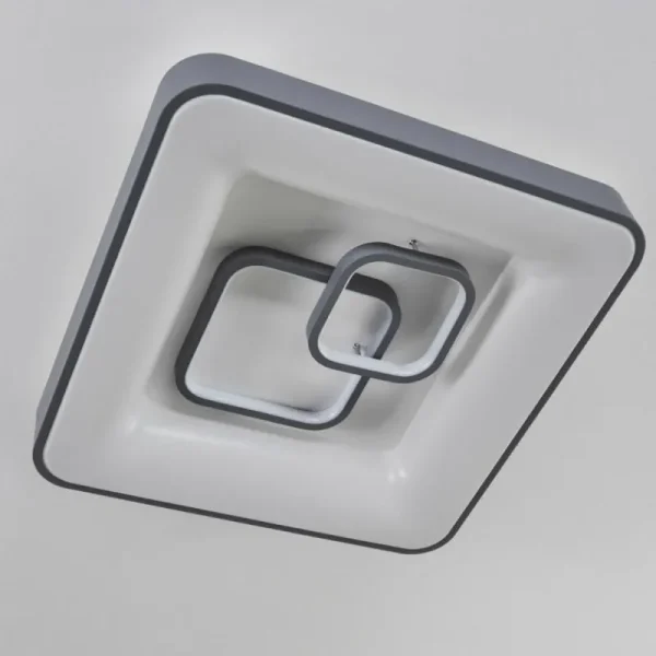 hofstein Plafonnier Gabbiana LED Gris, Blanc, 1 lumière, Télécommandes* Lampes Modernes