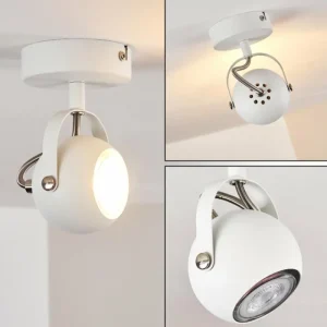 hofstein Plafonnier Gadmen Chrome, Blanc, 1 lumière* Lampes Modernes