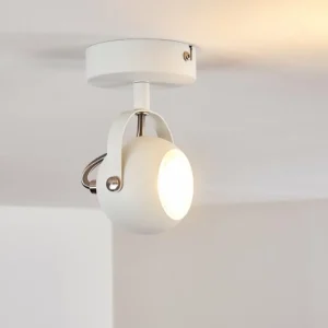 hofstein Plafonnier Gadmen Chrome, Blanc, 1 lumière* Lampes Modernes