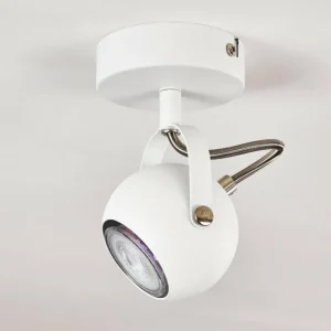 hofstein Plafonnier Gadmen Chrome, Blanc, 1 lumière* Lampes Modernes