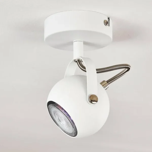 hofstein Plafonnier Gadmen Chrome, Blanc, 1 lumière* Lampes Modernes