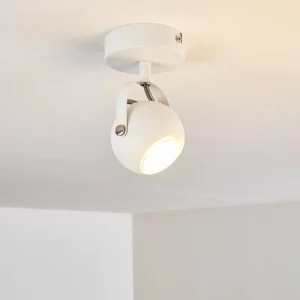 hofstein Plafonnier Gadmen Chrome, Blanc, 1 lumière* Lampes Modernes