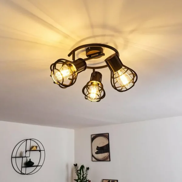 hofstein Plafonnier Gainesville Noir, 3 lumières* Lampes Modernes