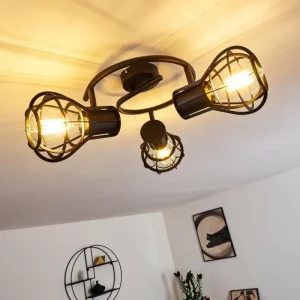 hofstein Plafonnier Gainesville Noir, 3 lumières* Lampes Modernes