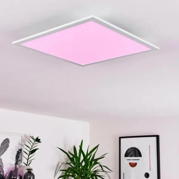 hofstein Plafonnier Gallitos LED Blanc, 1 lumière, Télécommandes, Changeur de couleurs* Lampes Modernes