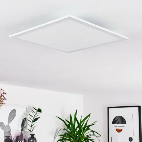 hofstein Plafonnier Gallitos LED Blanc, 1 lumière, Télécommandes, Changeur de couleurs* Lampes Modernes