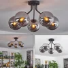 hofstein Plafonnier Gastor Noir, 5 lumières* Lampes Modernes