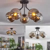 hofstein Plafonnier Gastor Noir, 5 lumières* Lampes Modernes