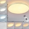 hofstein Plafonnier Genthin LED Blanc, 1 lumière, Télécommandes* Lampes Modernes