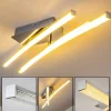 hofstein Plafonnier Georgina LED Chrome, 2 lumières* Lampes Modernes