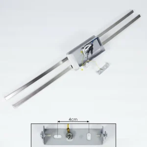 hofstein Plafonnier Georgina LED Chrome, 2 lumières* Lampes Modernes