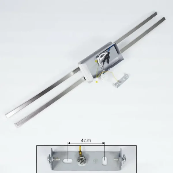 hofstein Plafonnier Georgina LED Chrome, 2 lumières* Lampes Modernes