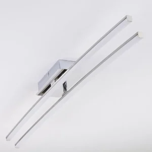 hofstein Plafonnier Georgina LED Chrome, 2 lumières* Lampes Modernes