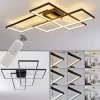 hofstein Plafonnier Ghana LED Noir, 1 lumière, Télécommandes* Lampes Modernes