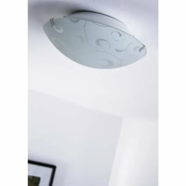 Luminaires Globo Lighting Plafonnier Globo BIKE Blanc, 1 lumière* Lampes En Verre