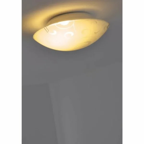 Luminaires Globo Lighting Plafonnier Globo BIKE Blanc, 1 lumière* Lampes En Verre