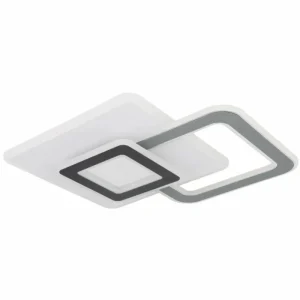 Luminaires Globo Lighting Plafonnier Globo BRIENNA LED Blanc, 1 lumière, Télécommandes* Lampes En Verre
