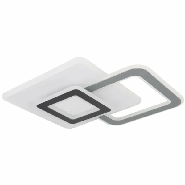 Luminaires Globo Lighting Plafonnier Globo BRIENNA LED Blanc, 1 lumière, Télécommandes* Lampes En Verre