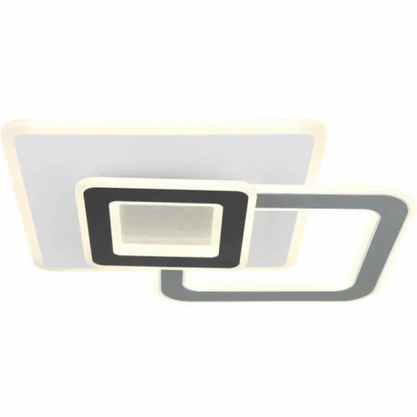 Luminaires Globo Lighting Plafonnier Globo BRIENNA LED Blanc, 1 lumière, Télécommandes* Lampes En Verre